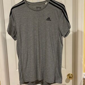 Adidas Men's Heather Gray Tee medium